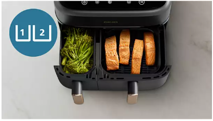 Gruzdintuvė Philips 3000 serija „Airfryer“ su dviem krepšeliais NA352/04 aprašymas - Prekės nuotrauka