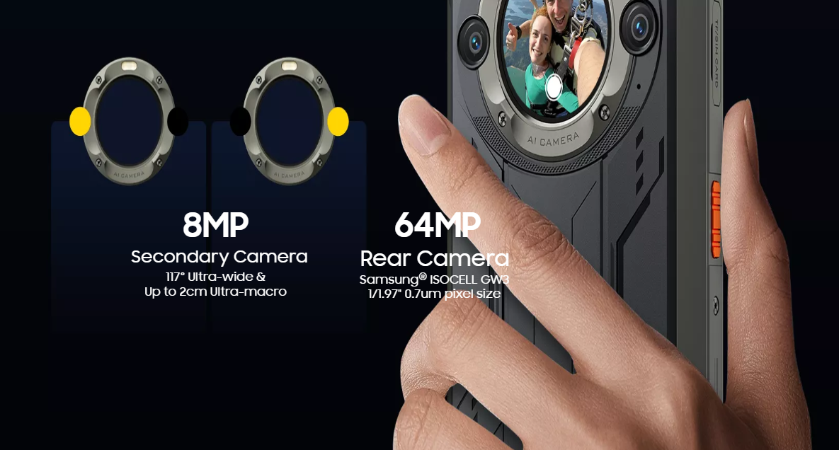 Išmanusis telefonas Blackview BV9300 Pro | 12/256 GB | juodos spalvos aprašymas - Prekės nuotrauka