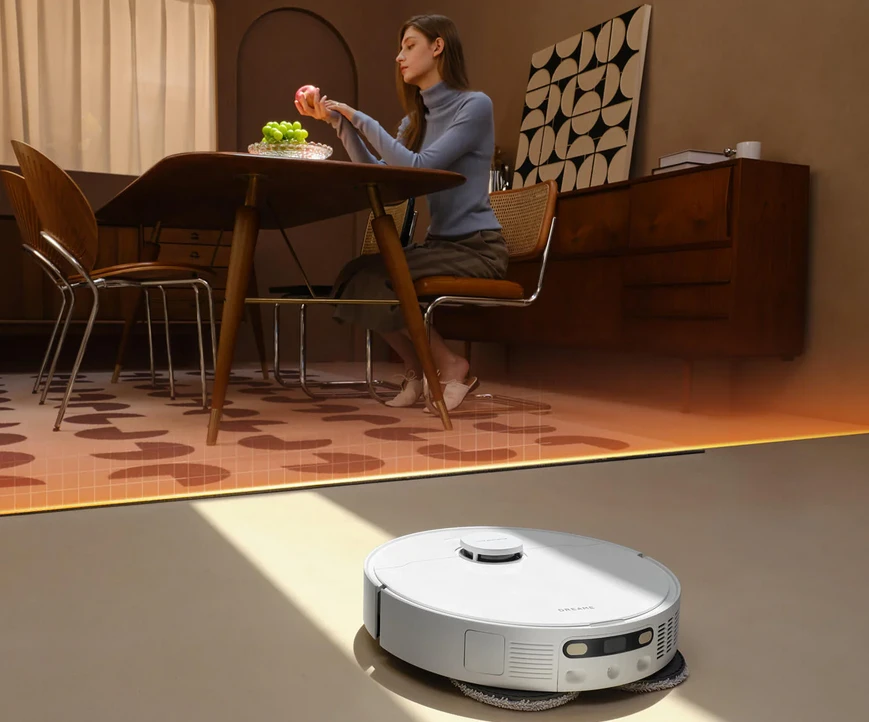 Dulkių siurblys - robotas MOVA E40 Ultra, baltas aprašymas - Prekės nuotrauka