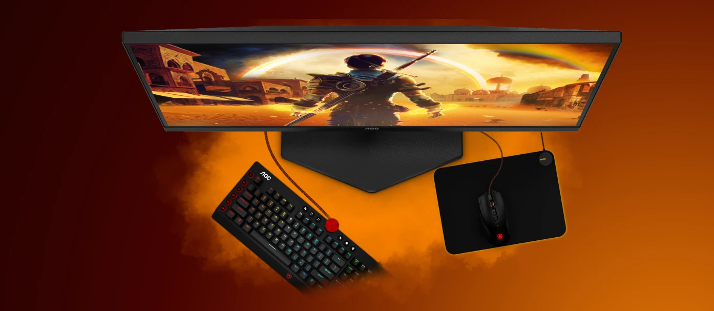 Žaidimų monitorius AOC Q27G42XNE /27 col/Fast VA/QHD 2560x1440/180 Hz/300 cd/m²/garsiakalbiai 2 W x 2 /juodos spalvos aprašymas - Prekės nuotrauka