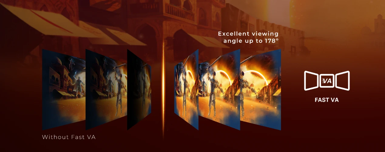 Žaidimų monitorius AOC Q27G42XNE /27 col/Fast VA/QHD 2560x1440/180 Hz/300 cd/m²/garsiakalbiai 2 W x 2 /juodos spalvos aprašymas - Prekės nuotrauka
