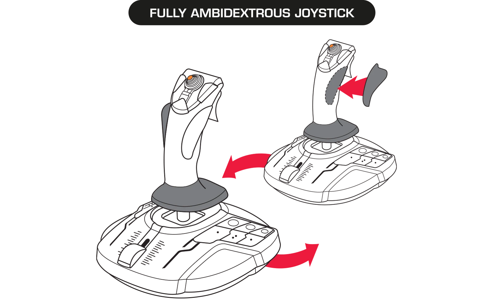 Vairalazdė Thrustmaster T.16000M FCS, juoda aprašymas - Prekės nuotrauka