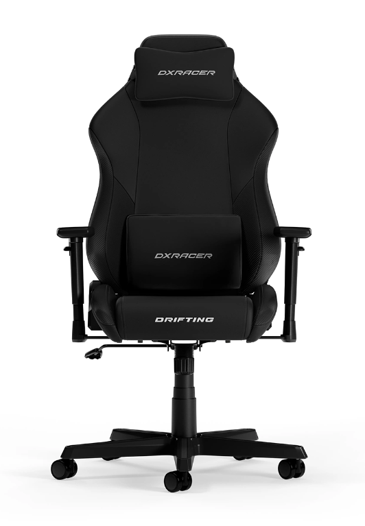 Ergonominė biuro ir žaidimų kėdė DXRacer DRIFTING L, EPU oda, juodos spalvos aprašymas - Prekės nuotrauka