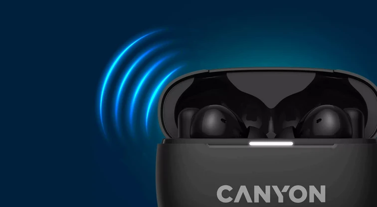 Ausinės Canyon OnGo ANC TWS-10, Juodos aprašymas - Prekės nuotrauka