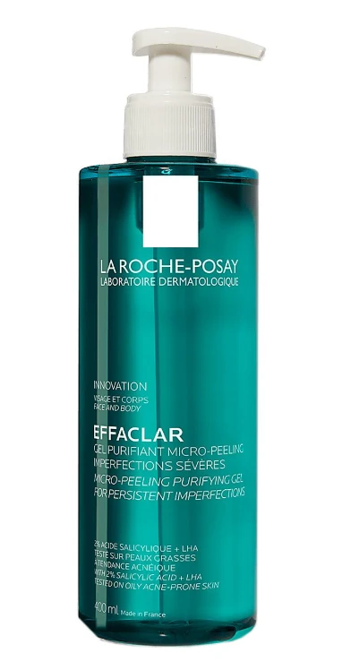 LA ROCHE-POSAY Effaclar Micro Peeling valomasis gelis, 400 ml aprašymas - Prekės nuotrauka