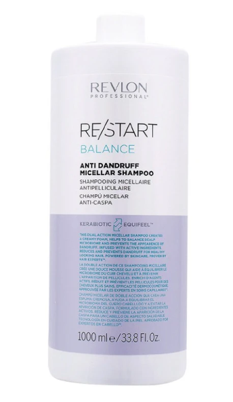 Revlon Re-Start Balance micelinis šampūnas nuo pleiskanų 1000 ml aprašymas - Prekės nuotrauka