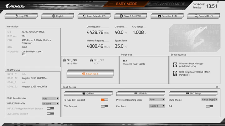 Pagrindinė plokštė GIGABYTE B850 AORUS ELITE WIFI7 ICE aprašymas - Prekės nuotrauka