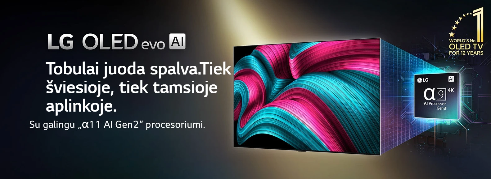 55 colių LG OLED55C51LA 4K išmanusis Televizorius 2025 aprašymas - Prekės nuotrauka