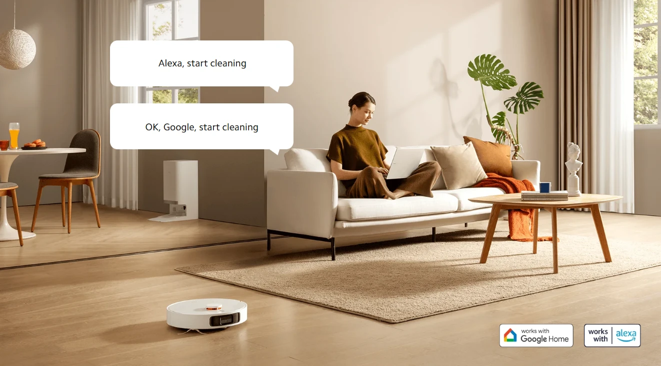 Dulkių siurblys - robotas Xiaomi Robot Vacuum X20+, Baltas aprašymas - Prekės nuotrauka