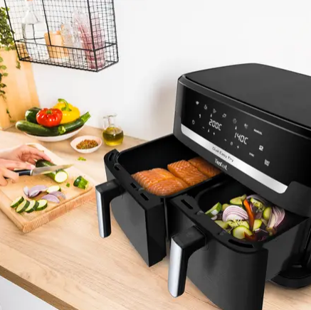 Gruzdintuvė Tefal Dual Easy EY9428E, dviejų skyrių, 11 l aprašymas - Prekės nuotrauka