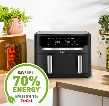 Gruzdintuvė Tefal Dual Easy EY9428E, dviejų skyrių, 11 l aprašymas - Prekės nuotrauka