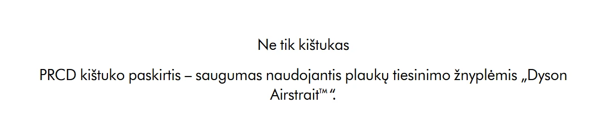 Plaukų tiesinimo žnyplės „Dyson HT01 Airstrait™“ (mėlynos/vario spalvos) aprašymas - Prekės nuotrauka