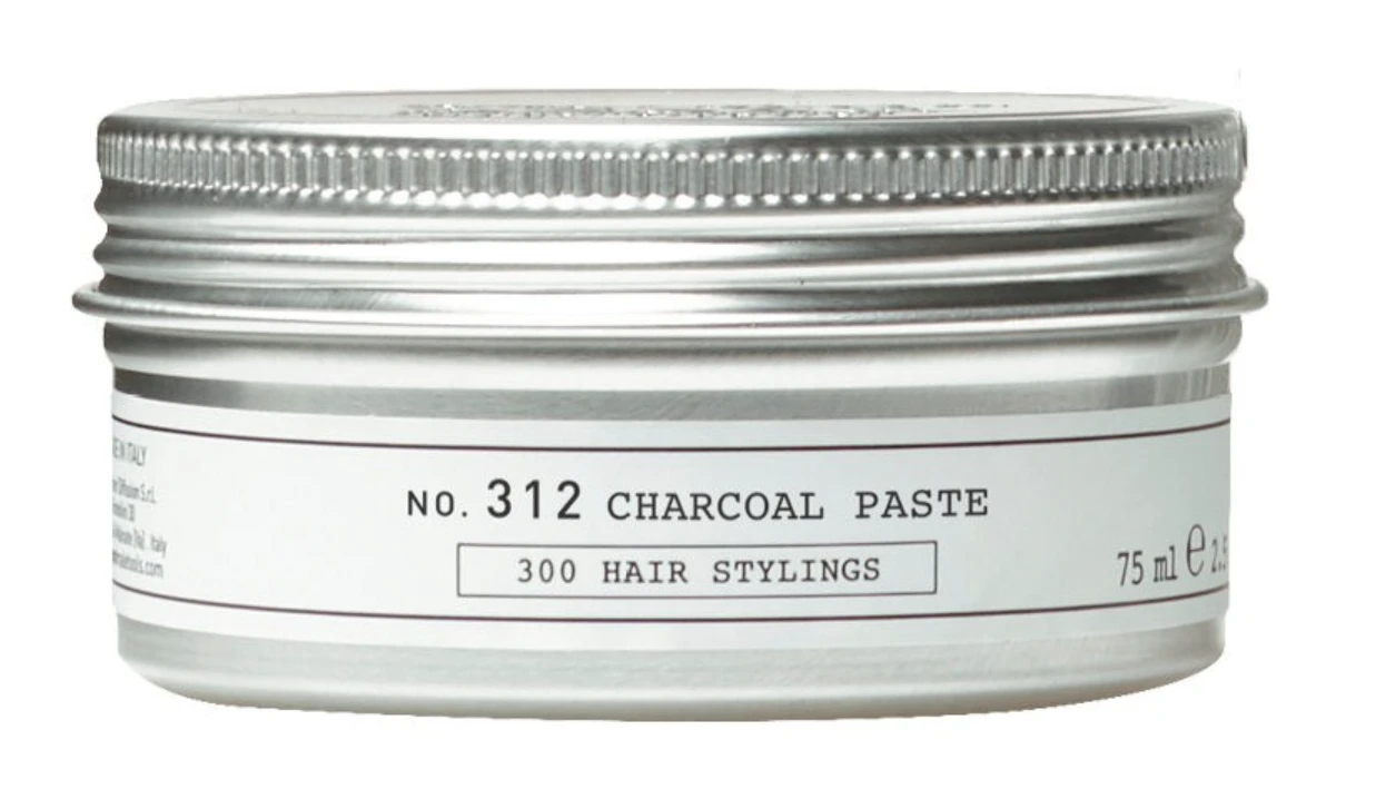 Nr. 312 CHARCOAL PASTE stiprios fiksacijos plaukų pasta, 75 ml aprašymas - Prekės nuotrauka