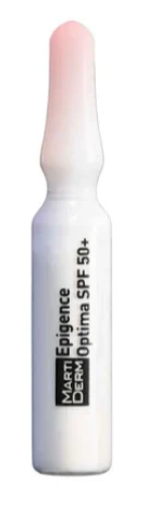 Martiderm veido ampulės Epigence Optima SPF 50+, 10 vnt. aprašymas - Prekės nuotrauka