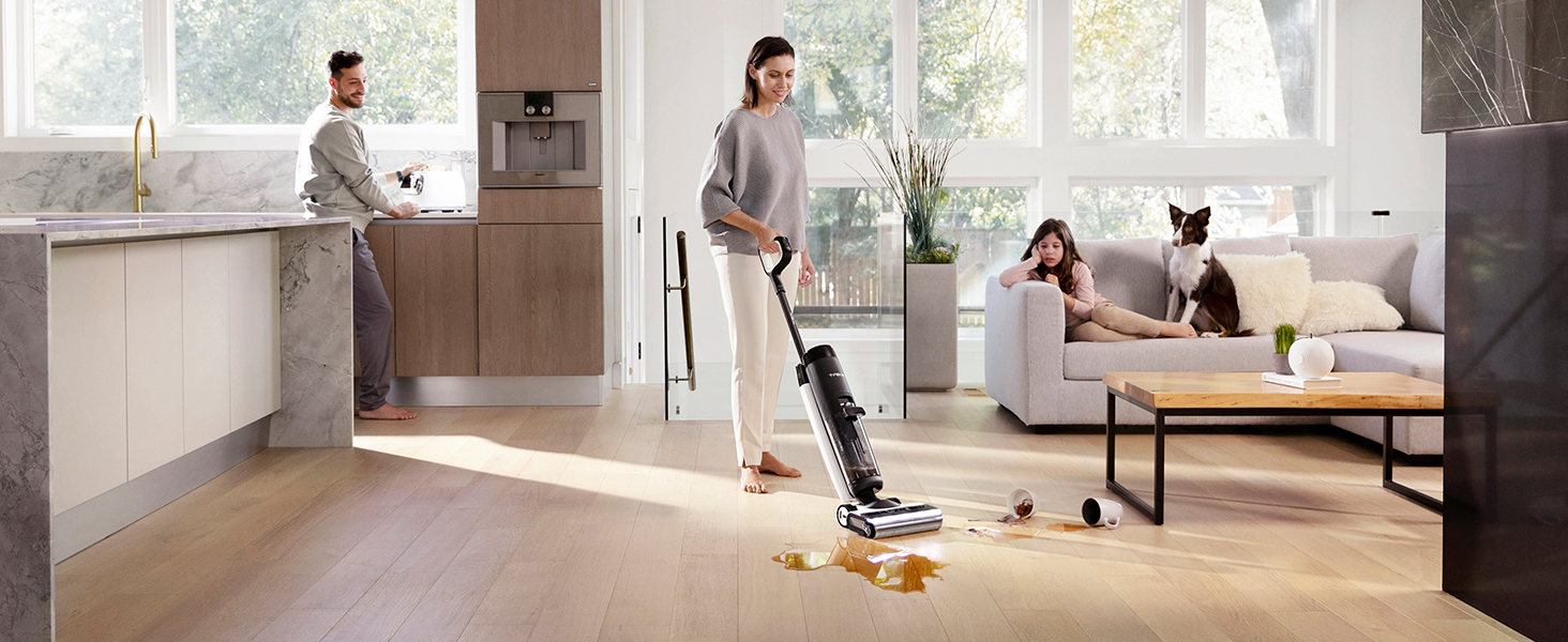Dulkių siurblys Tineco Floor One S7 Flashdry Pet, Juodos spalvos aprašymas - Prekės nuotrauka