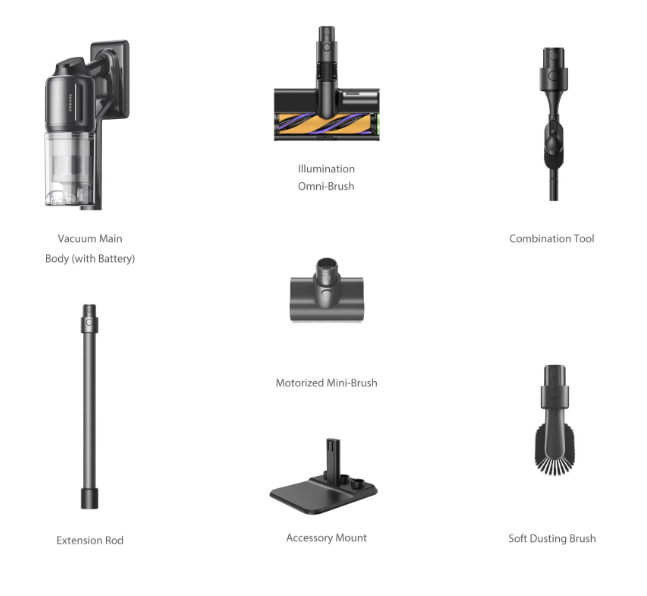 Dulkių siurblys - šluota Dreame R20 ULTRA aprašymas - Prekės nuotrauka