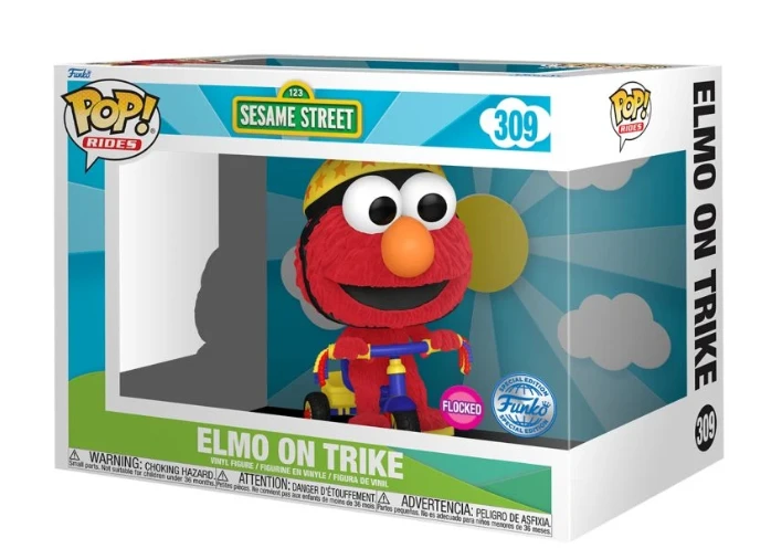 FUNKO POP! Vinilinė figūrėlė: Sesame Street - Elmo on Trike, 9 cm aprašymas - Prekės nuotrauka