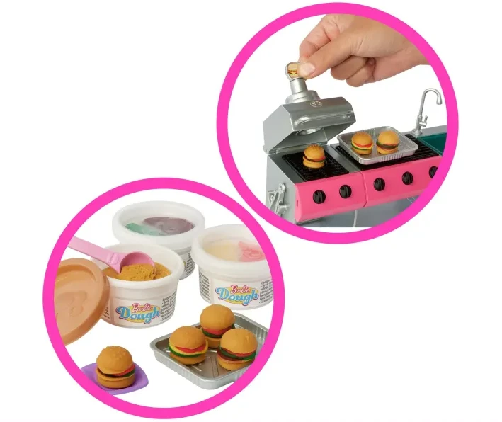 Lėlių kemperis Mattel Barbie Dreamcamper, su priedais aprašymas - Prekės nuotrauka