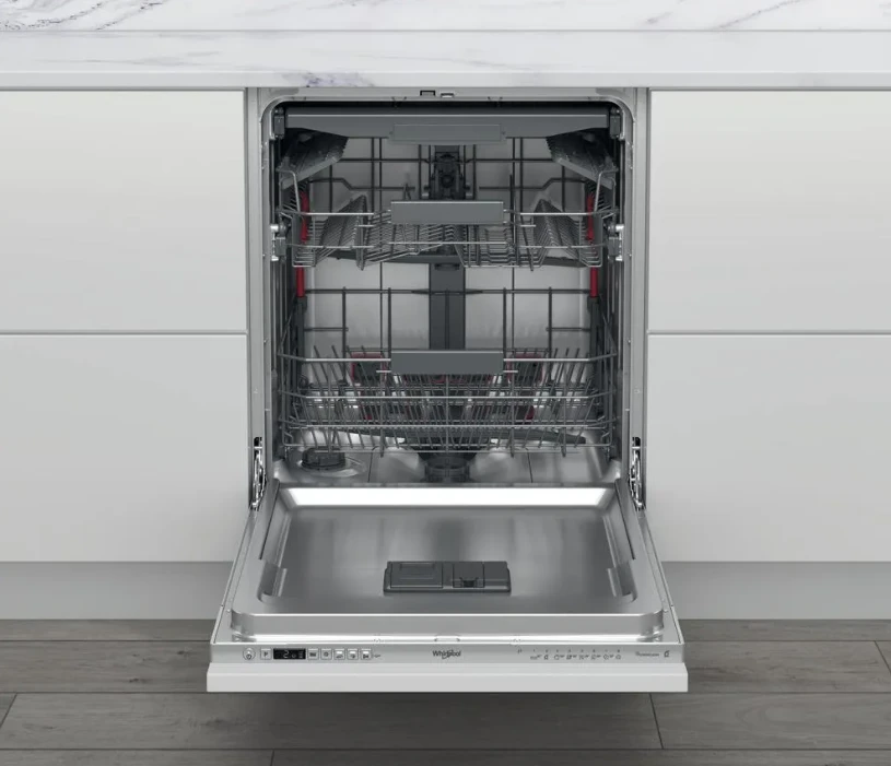 Whirlpool Įmontuojama indaplovė, sidabro spalvos, pilno dydžio (WIC 3C34 PFE S) aprašymas - Prekės nuotrauka