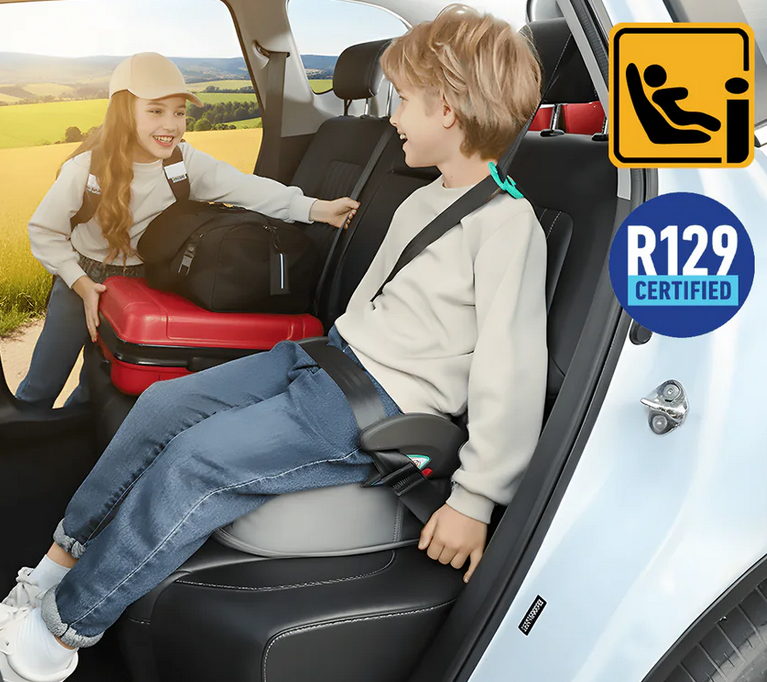 Automobilinis paaukštinimas-kuprinė Trunki BoostApak, pilkos spalvos aprašymas - Prekės nuotrauka