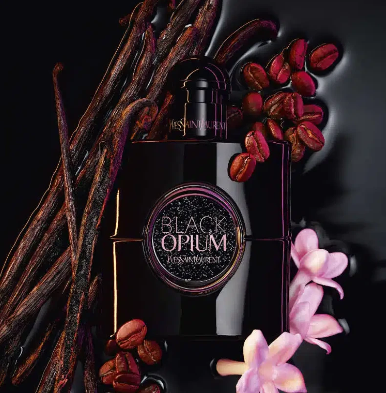 Kvepalų rinkinys moterims Yves Saint Laurent Black Opium (EDP, 90 ml + EDP, 10 ml + lupų dažai YSL Loveshine: spalva: 44, 1.3 g) aprašymas - Prekės nuotrauka