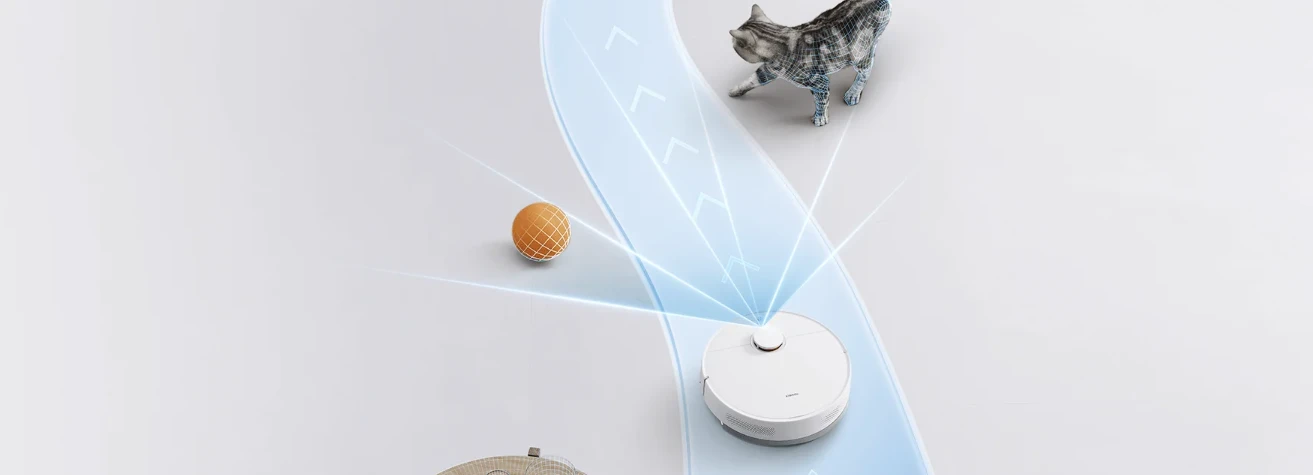 Dulkių siurblys - robotas Xiaomi S40C EU, baltos spalvos aprašymas - Prekės nuotrauka