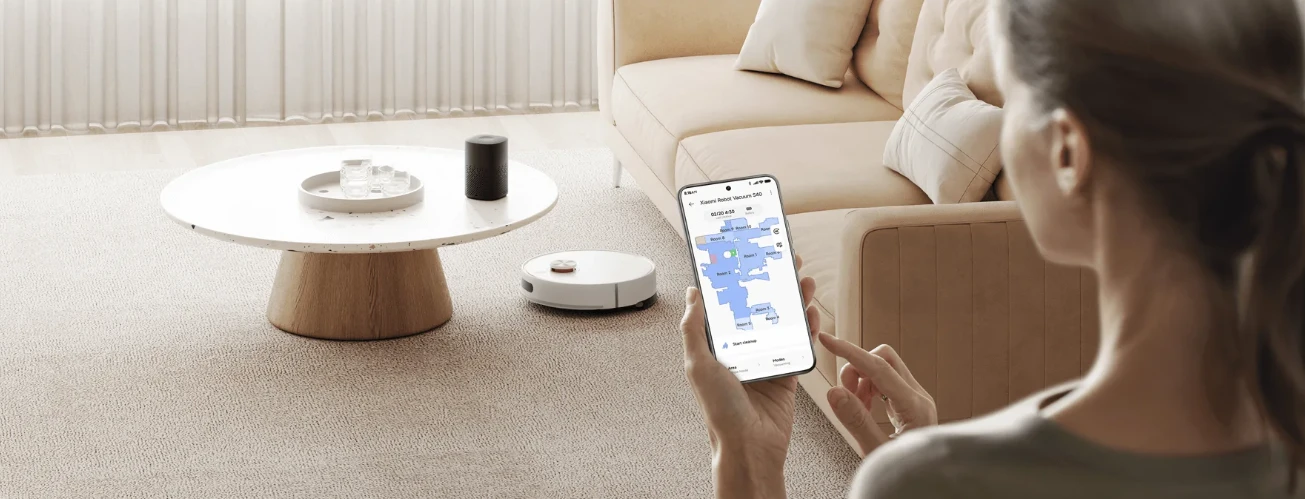 Dulkių siurblys - robotas Xiaomi S40 EU, baltos spalvos aprašymas - Prekės nuotrauka