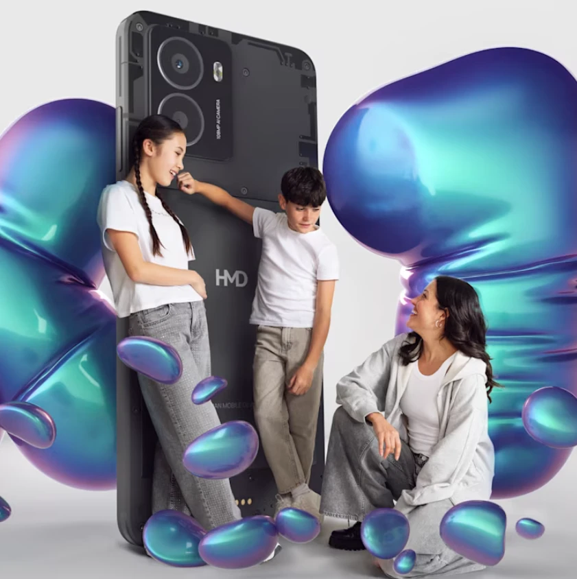 Išmanusis telefonas paaugliams HMD Fusion X1 6/128 GB, Juodas aprašymas - Prekės nuotrauka
