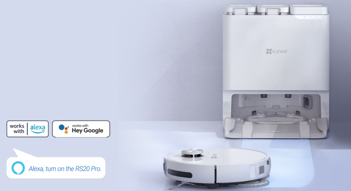 Robotas dulkių siurblys EZVIZ CS-RS20-PRO-PGA2 aprašymas - Prekės nuotrauka