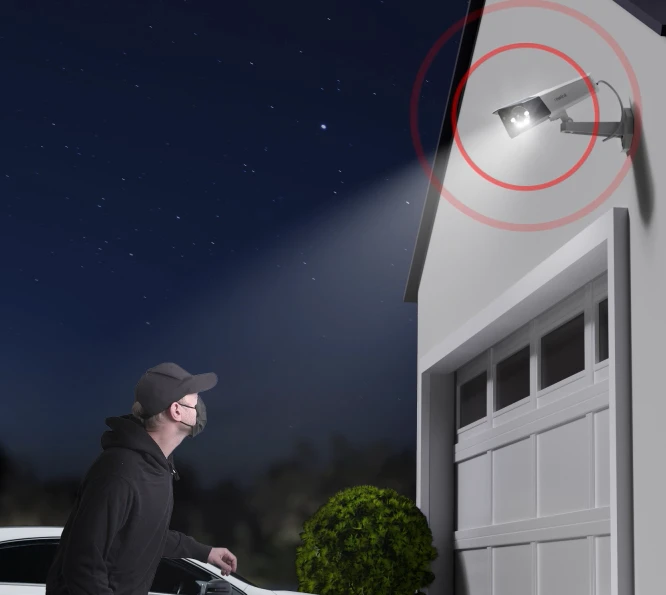 Stebėjimo kamera Reolink Duo Series P750 16MP UHD su dviem objektyvais, PoE jungtimi ir 180° panoraminiu vaizdu aprašymas - Prekės nuotrauka