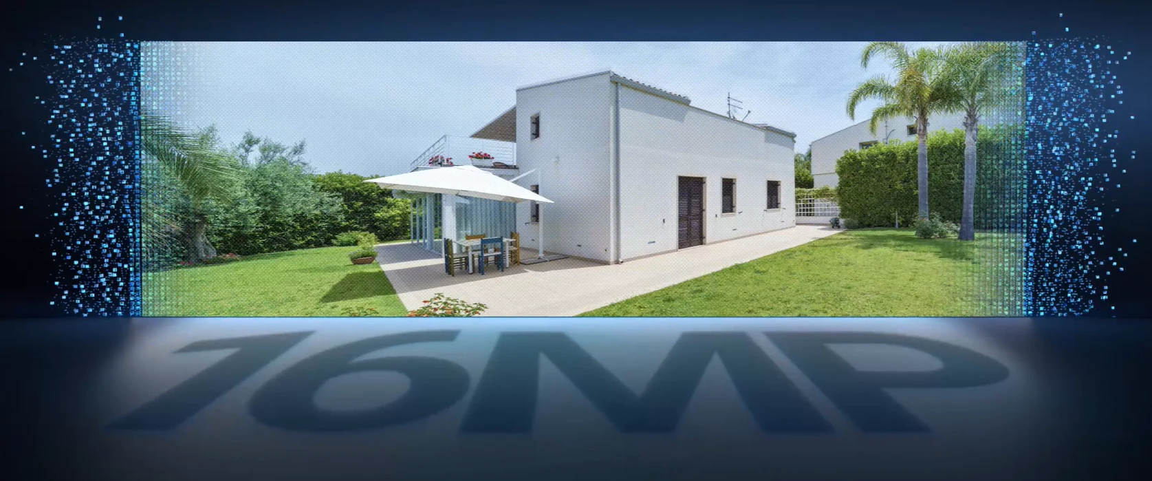 Stebėjimo kamera Reolink Duo Series P750 16MP UHD su dviem objektyvais, PoE jungtimi ir 180° panoraminiu vaizdu aprašymas - Prekės nuotrauka
