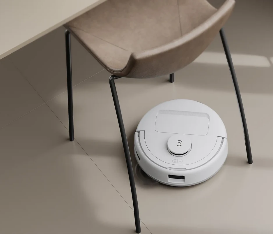 Dulkių siurblys - robotas Ecovacs DEEBOT mini Blue, Baltas aprašymas - Prekės nuotrauka