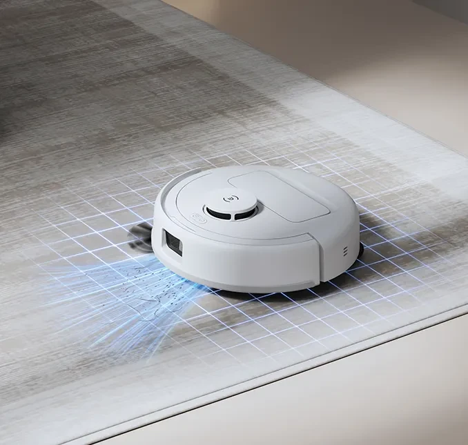 Dulkių siurblys - robotas Ecovacs DEEBOT mini Blue, Baltas aprašymas - Prekės nuotrauka