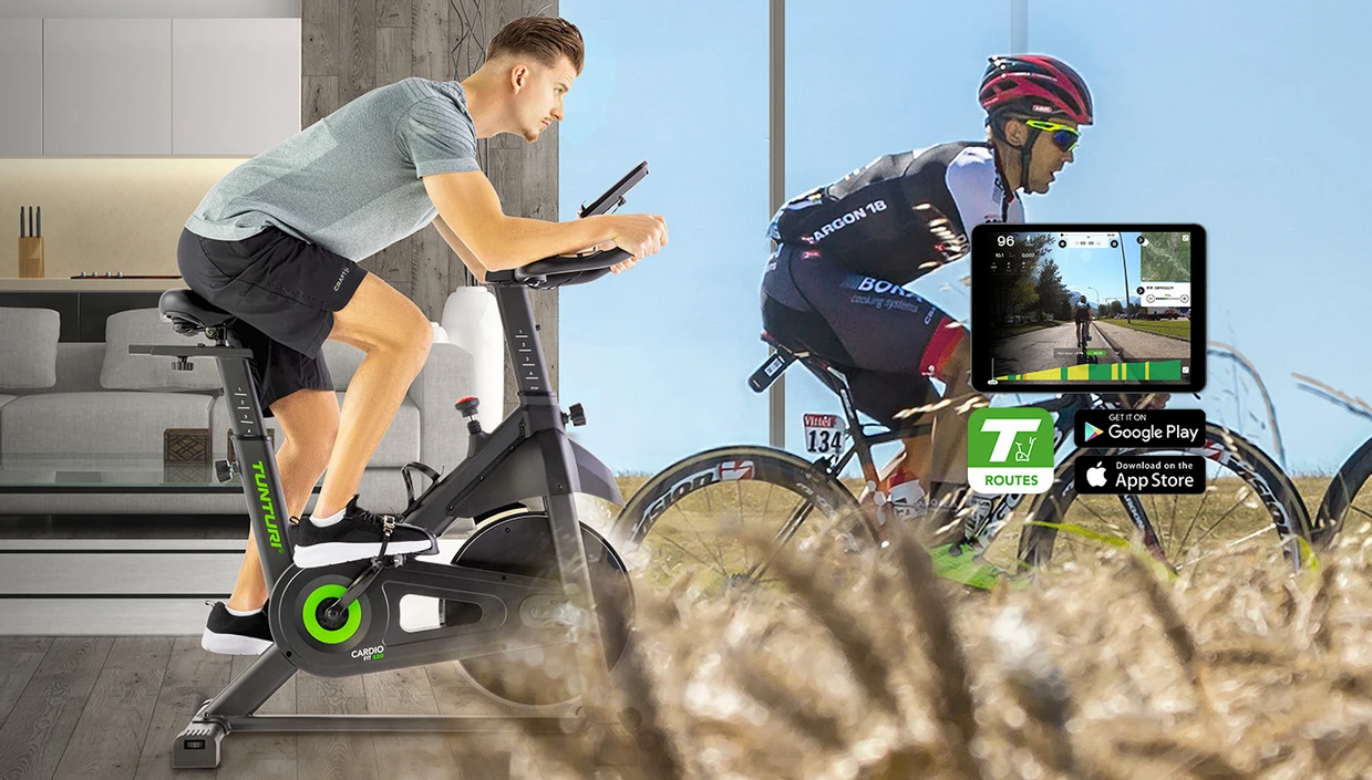 Dviratis treniruoklis TUNTURI Cardio Fit S20 Sprinter Bike + programėlė aprašymas - Prekės nuotrauka