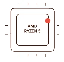 Nešiojamas kompiuteris Dell Pro 15 Essential PV15255 su AMD Ryzen 5 7520U, 8 GB RAM, 512 GB SSD, 15,6