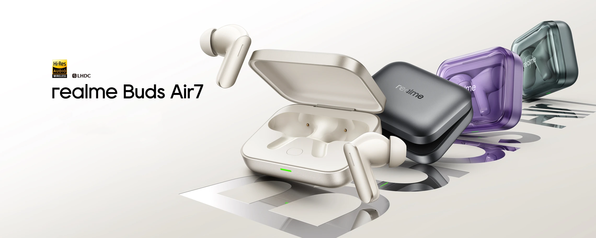 Ausinės Realme Buds Air7 | spalva: Slate Grey aprašymas - Prekės nuotrauka