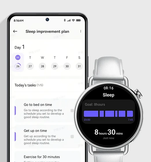Išmanusis laikrodis Xiaomi Watch S4 41 mm, Baltas aprašymas - Prekės nuotrauka