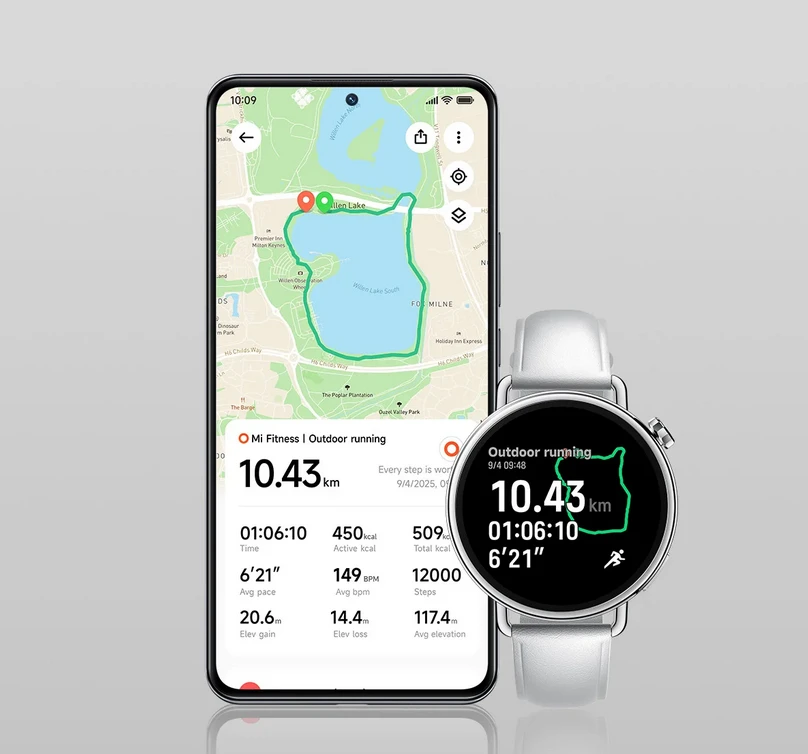 Xiaomi Laikrodis S4 41mm | Išmanusis laikrodis | GPS (palydovinis) | AMOLED | 1.32