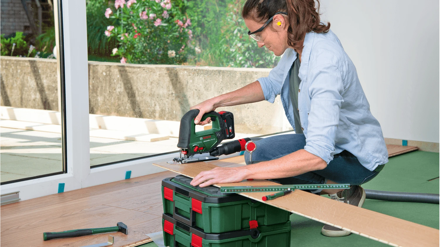 Akumuliatorinis siaurapjūklis Bosch  AdvancedSaw 18V-140, 18 V, 1x2,0Ah aprašymas - Prekės nuotrauka