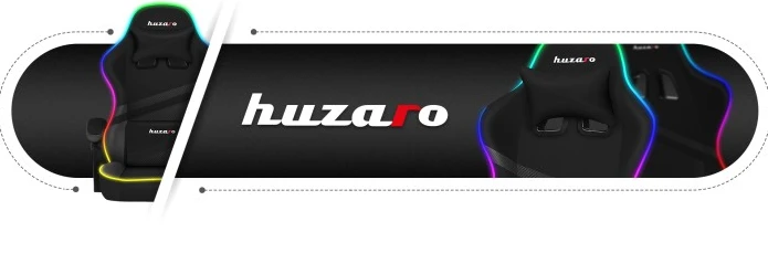 Žaidimų kėdė Huzaro Force 4.4, RGB juoda aprašymas - Prekės nuotrauka