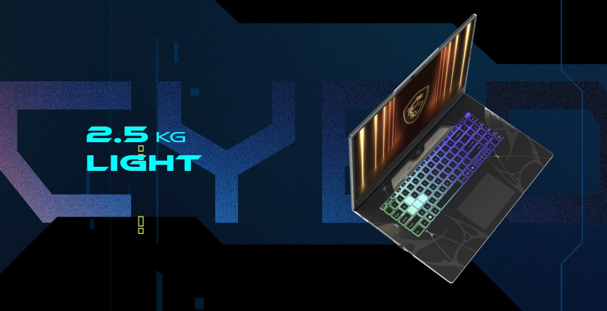Nešiojamas žaidimų kompiuteris MSI Cyborg A17 AI B2HWFKG | 17.3