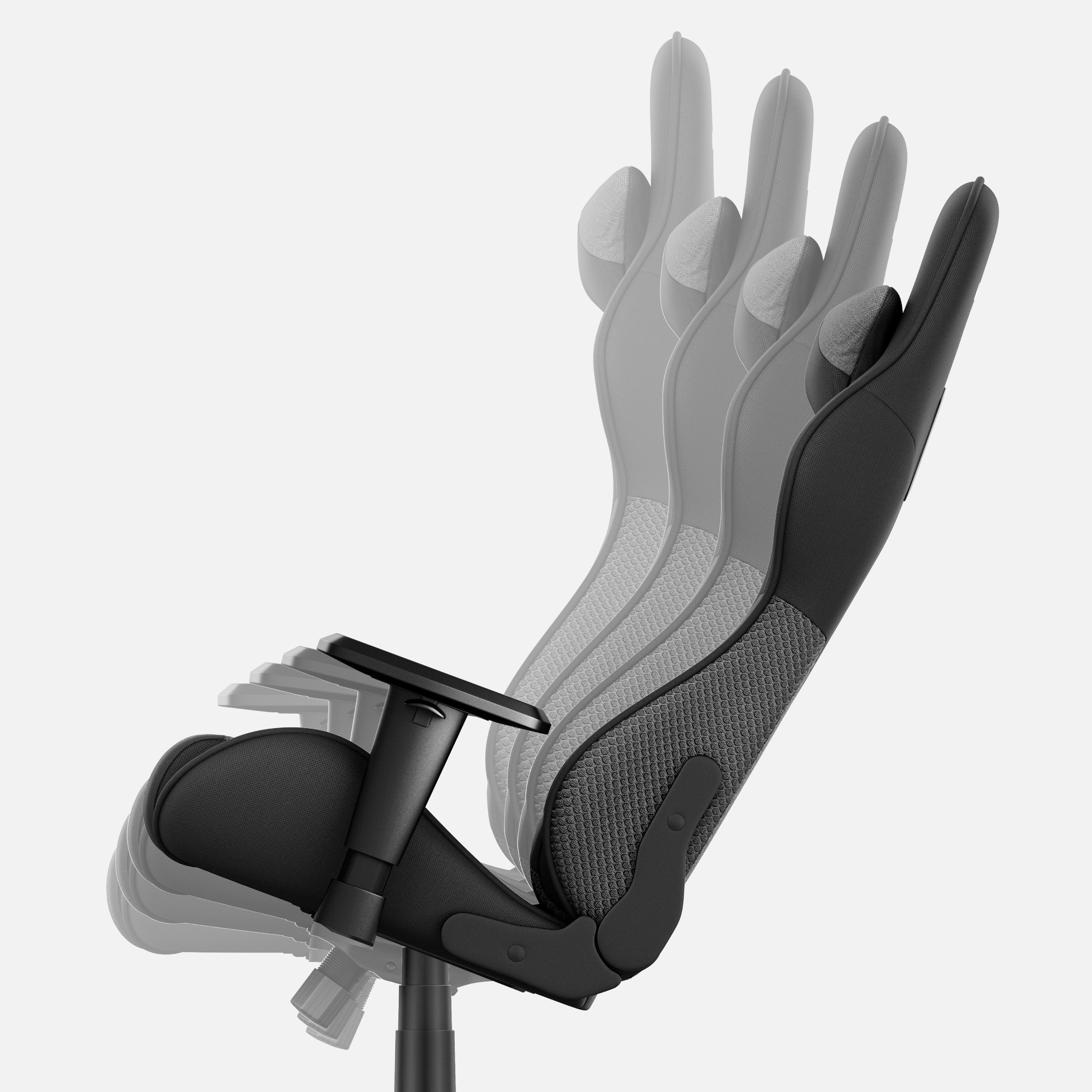 HUZARO FORCE 6.2 Pilkas Mesh Gaming Armfair aprašymas - Prekės nuotrauka