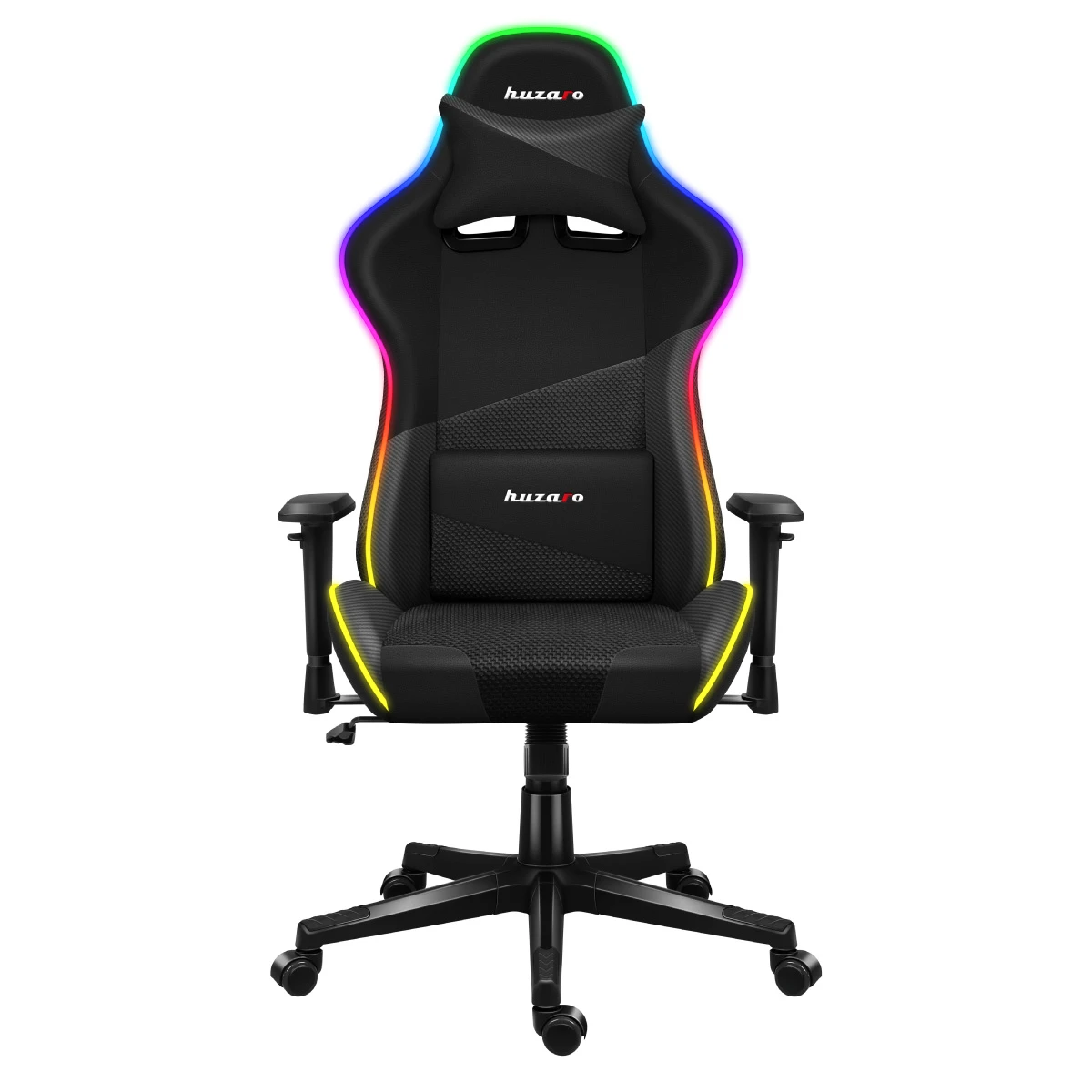 Žaidimų kėdė Huzaro Force 6.2 RGB, Juodos spalvos aprašymas - Prekės nuotrauka