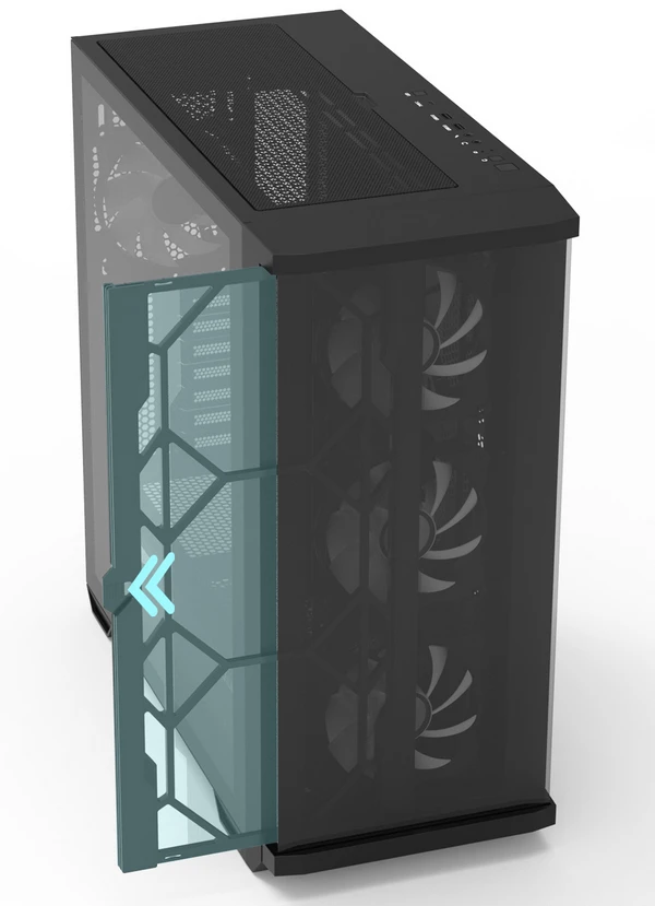 Kompiuterio korpusas Zalman Z10 DUO, Juodas aprašymas - Prekės nuotrauka