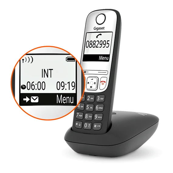 Stacionarus telefonas Gigaset A690Duo, su 2 rageliais aprašymas - Prekės nuotrauka
