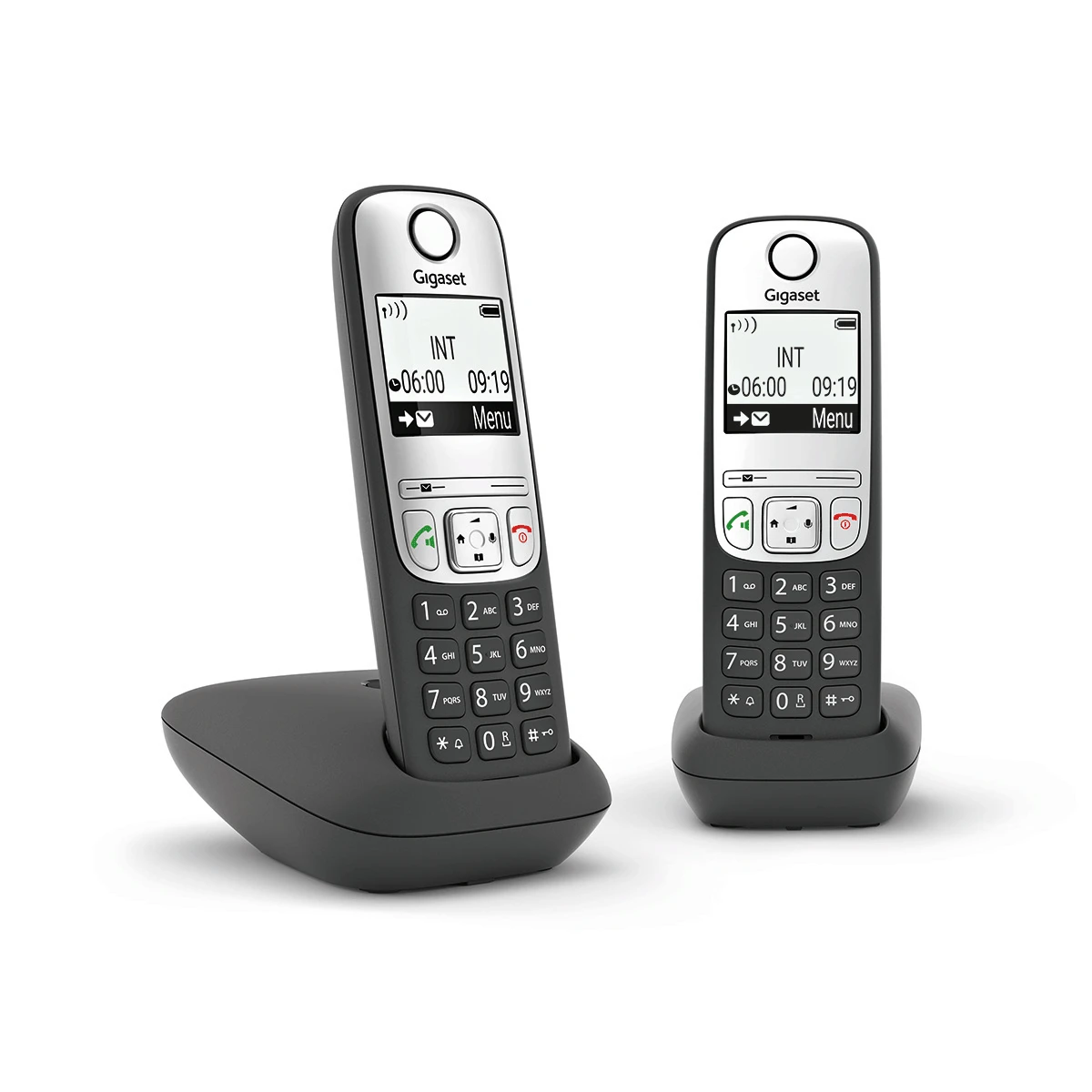 Stacionarus telefonas Gigaset A690Duo, su 2 rageliais aprašymas - Prekės nuotrauka