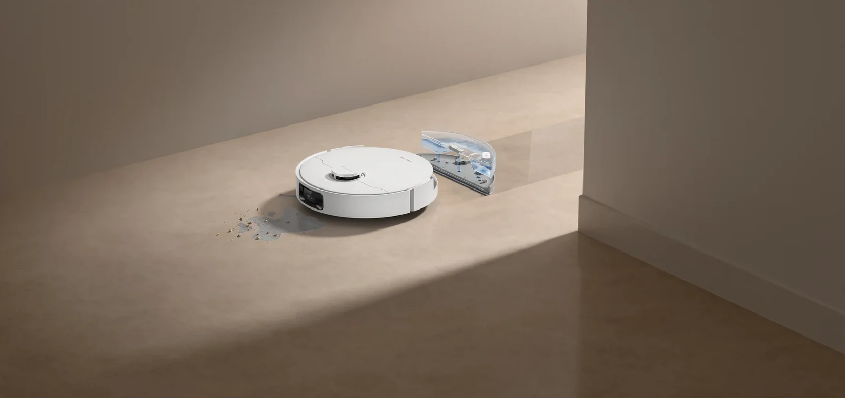 Dulkių siurblys - robotas Dreame D20 Pro, Baltas aprašymas - Prekės nuotrauka