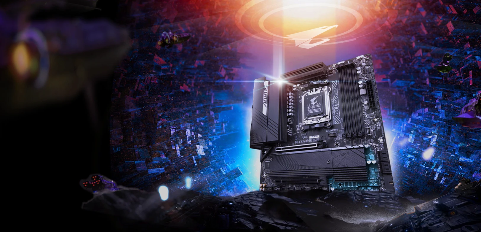 Pagrindinė plokštė GIGABYTE B650M AORUS ELITE AX  / AM5 / MicroATX / DDR5 x4 / PCI-Express 4.0 16x / 2x M.2 aprašymas - Prekės nuotrauka