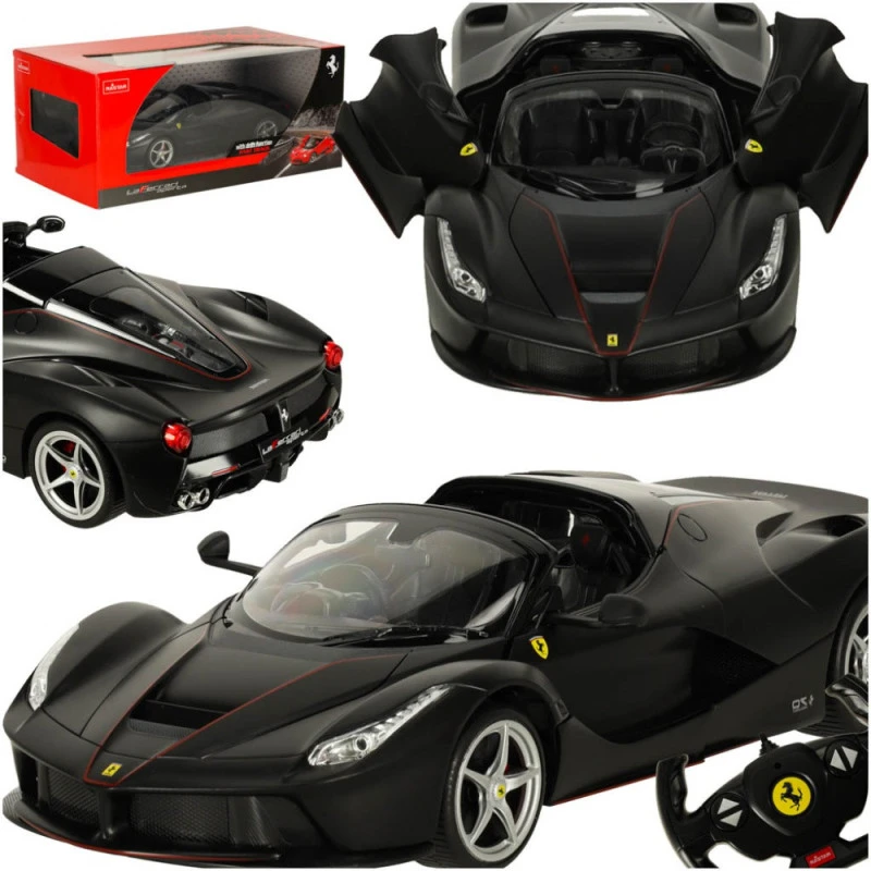 Nuotoliniu būdu valdomas 1:14 automodelis RASTAR R/C Ferrari LaFerrari Aperta, juodas aprašymas - Prekės nuotrauka
