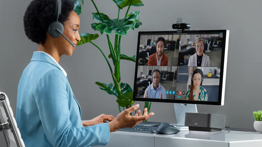 Internetinė kamera Logitech BRIO 4K, su Windows Hello palaikymu aprašymas - Prekės nuotrauka